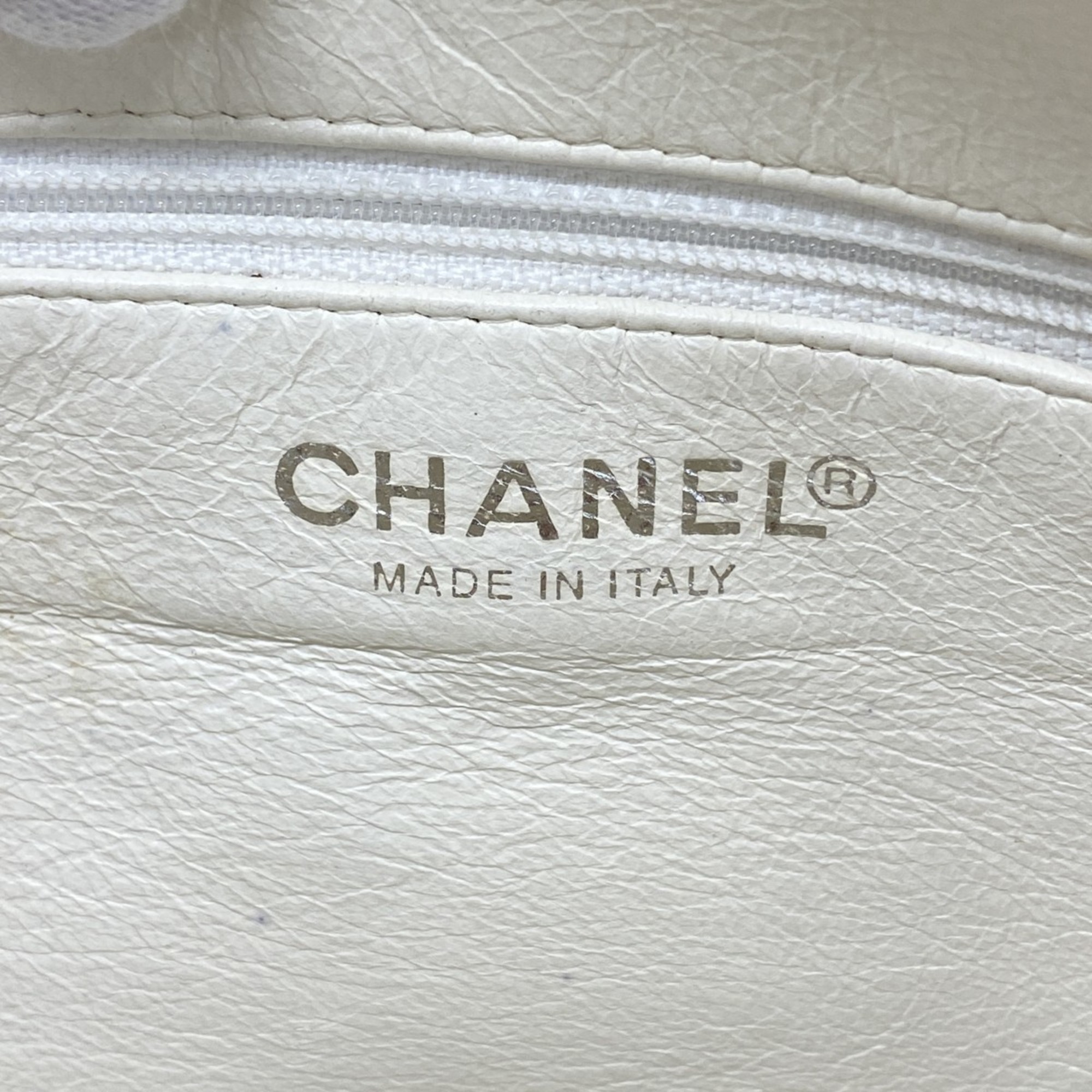 シャネル(Chanel) シャネル ハンドバッグ スポーツ キャンバス ホワイト グレー レディース