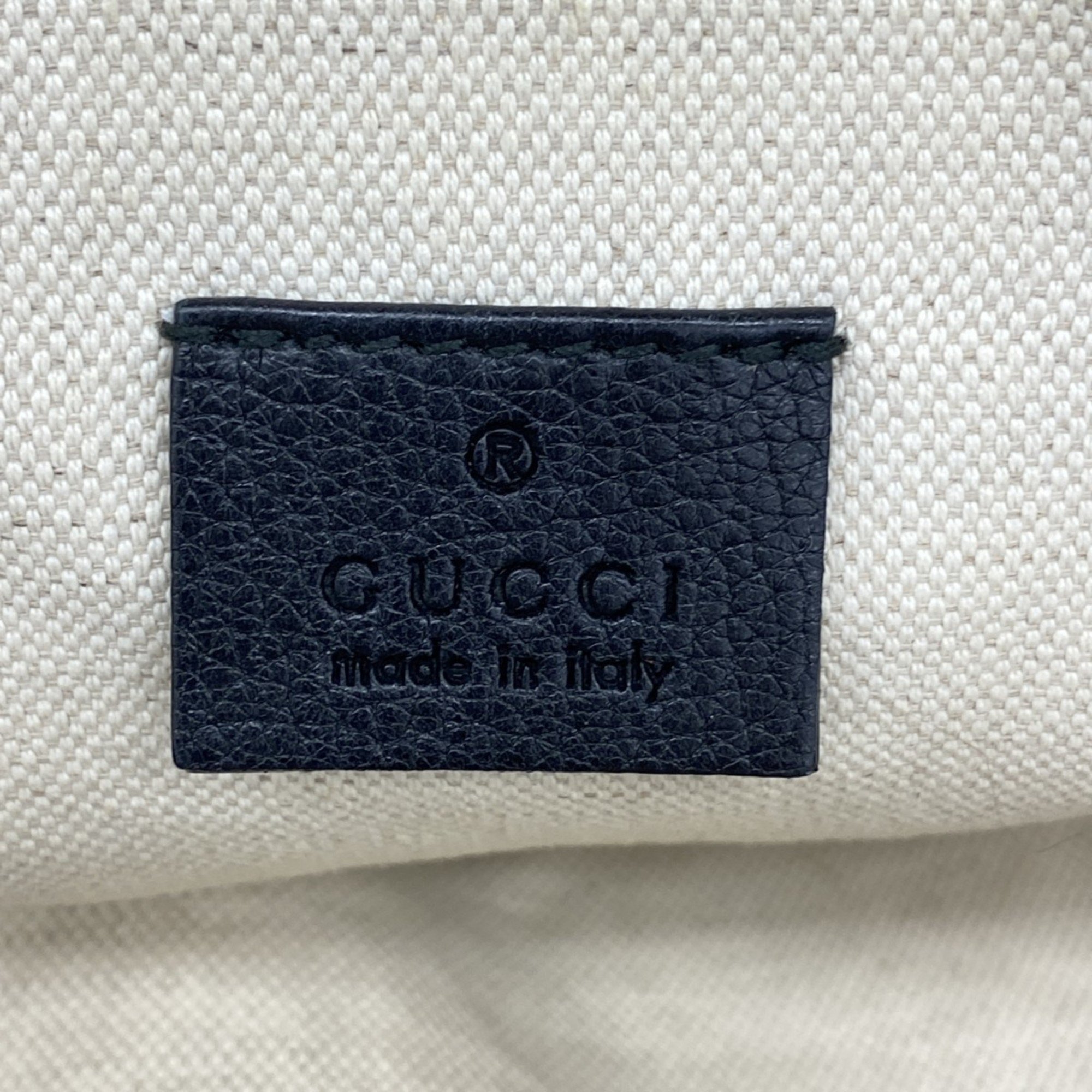 グッチ(Gucci) グッチ ボディバッグ シェリーライン 530412 レザー ブラック メンズ