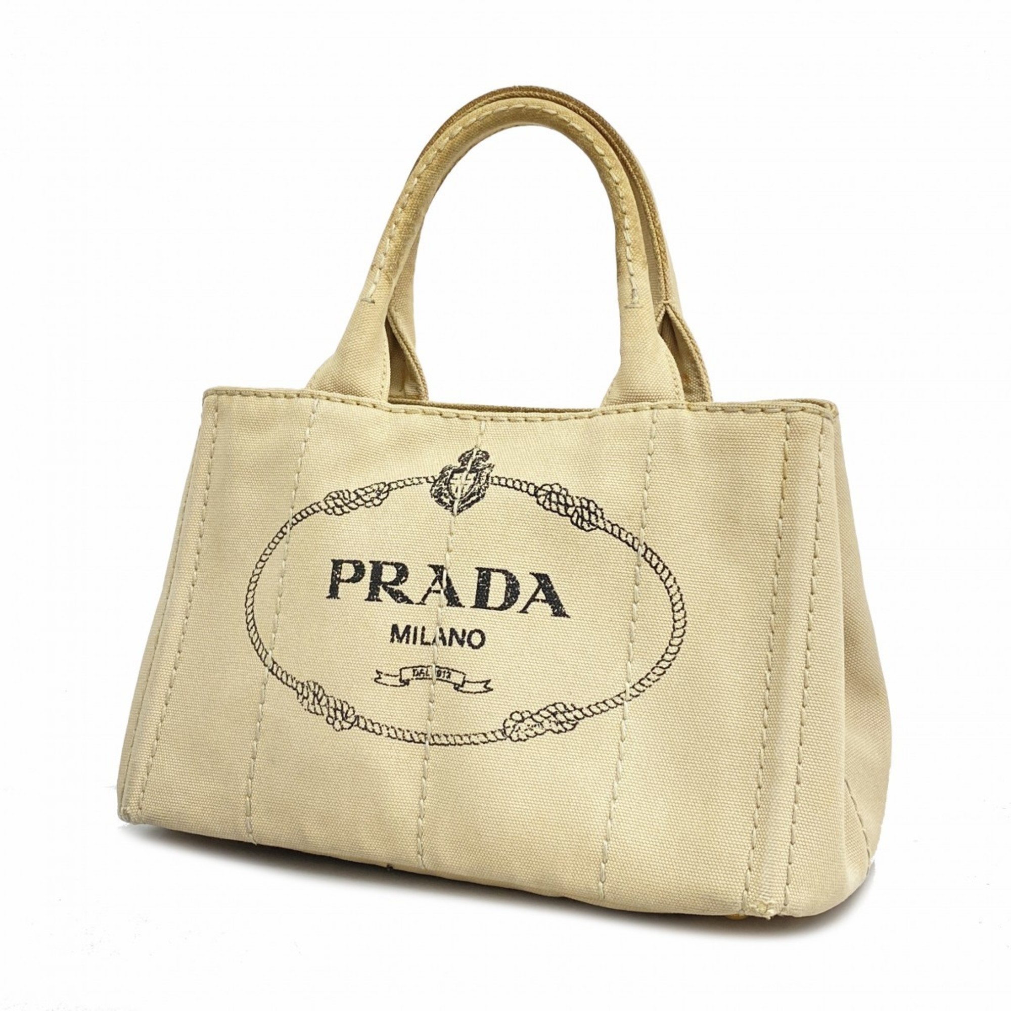 プラダ(Prada) プラダ トートバッグ カナパ キャンバス ベージュ レディース