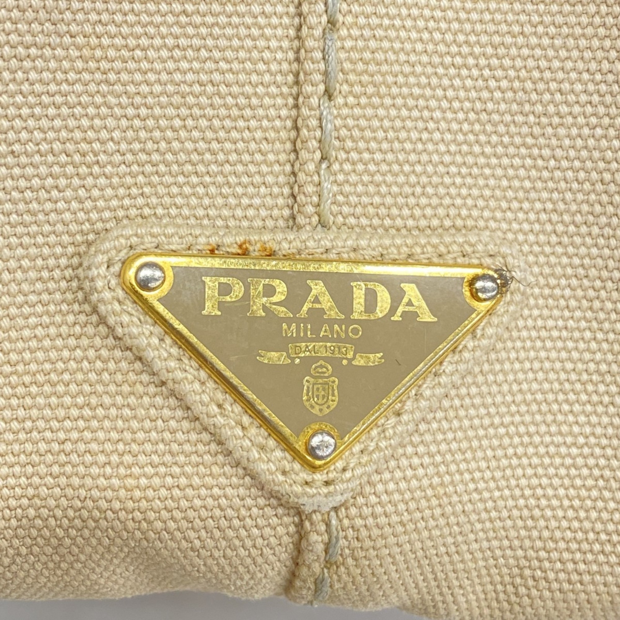 プラダ(Prada) プラダ トートバッグ カナパ キャンバス ベージュ レディース