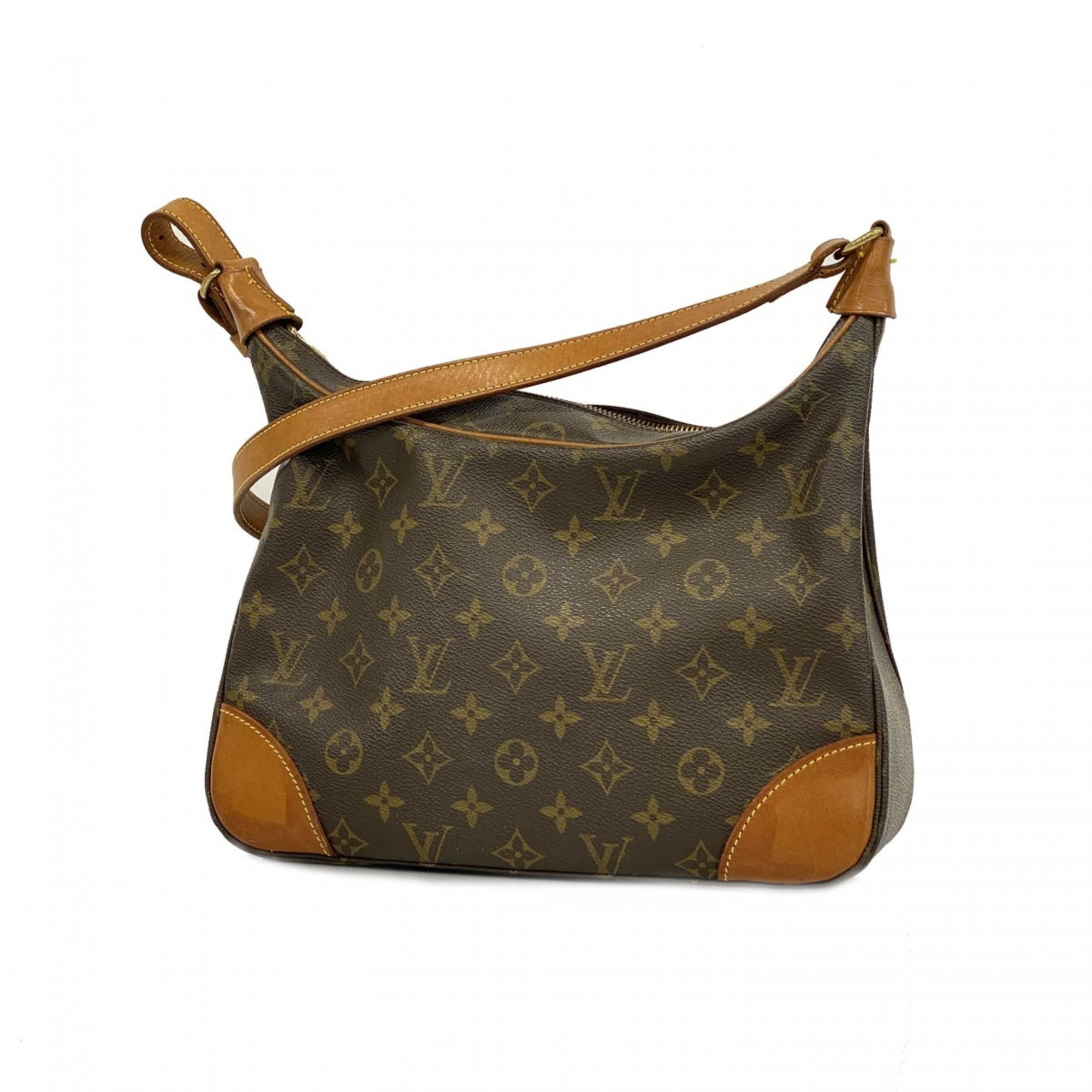 ジャンク品】ルイ・ヴィトン Louis Vuitton ブローニュ 30 肩掛け ショルダーバッグ 遠 モノグラム ブラウン M51265 レディース  【