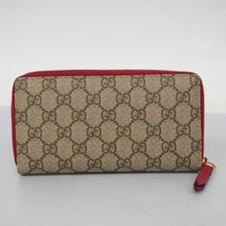 グッチ(Gucci) グッチ 長財布 GGスプリーム 476413  ブラウン レッド メンズ レディース