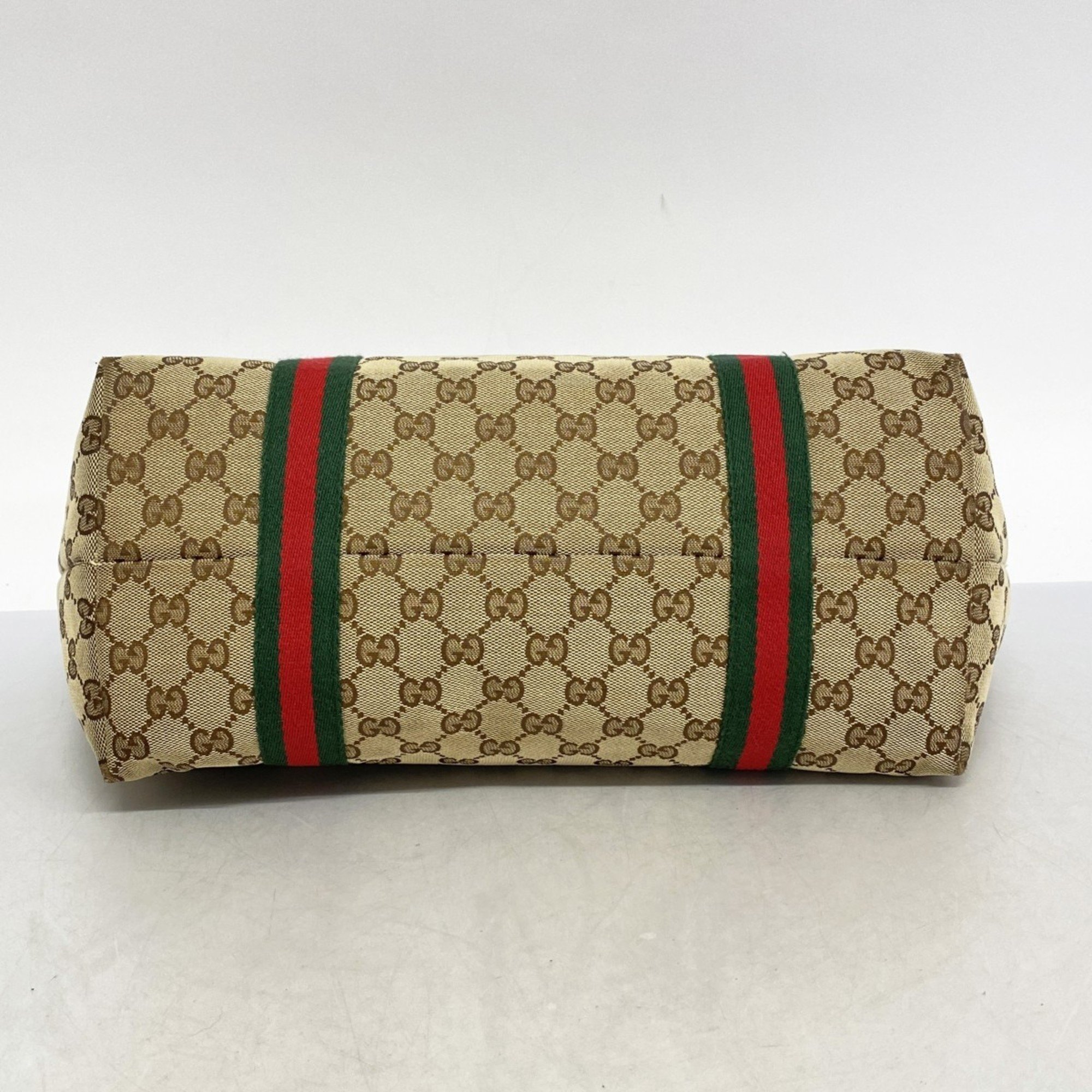 グッチ(Gucci) グッチ トートバッグ GGキャンバス シェリーライン 139260 キャンバス ブラウン シャンパンレディース