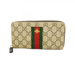 グッチ(Gucci) グッチ 長財布 GGスプリーム シェリーライン 408831  ブラウン メンズ レディース