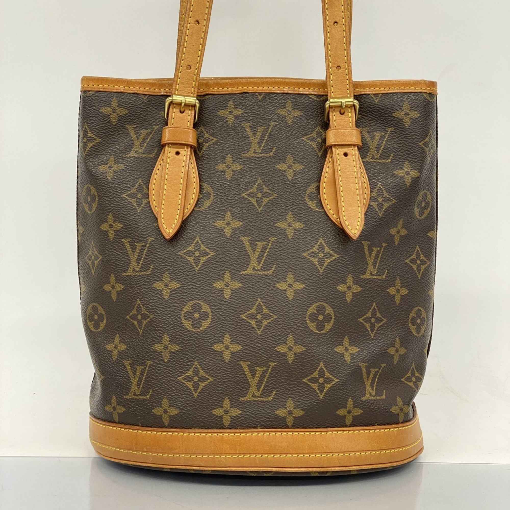 ルイ・ヴィトン(Louis Vuitton) ルイ・ヴィトン トートバッグ モノグラム バケットPM M42238 ブラウンレディース