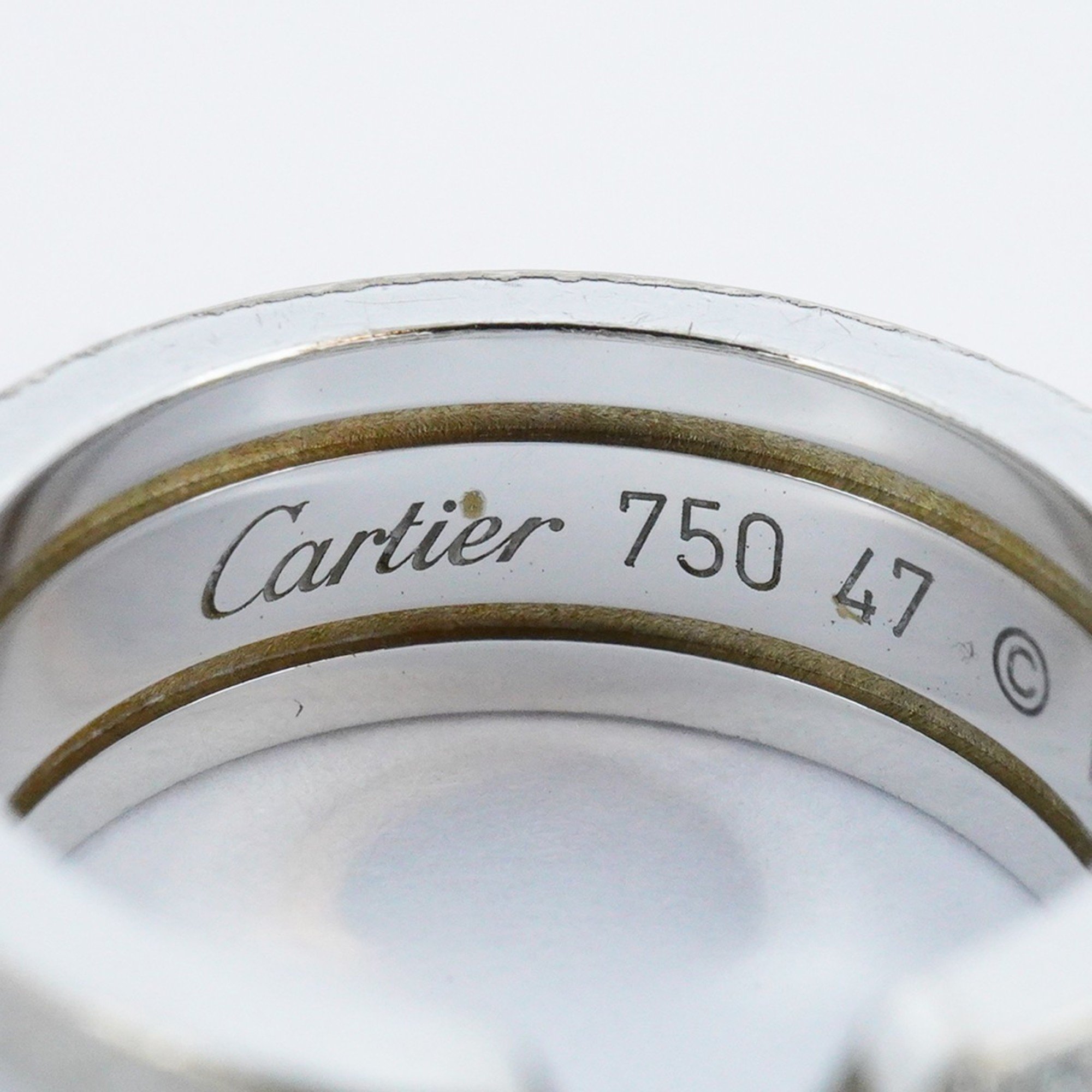 カルティエ(Cartier) カルティエ リング 2C ダイヤモンド K18WG ホワイトゴールド 7号レディース