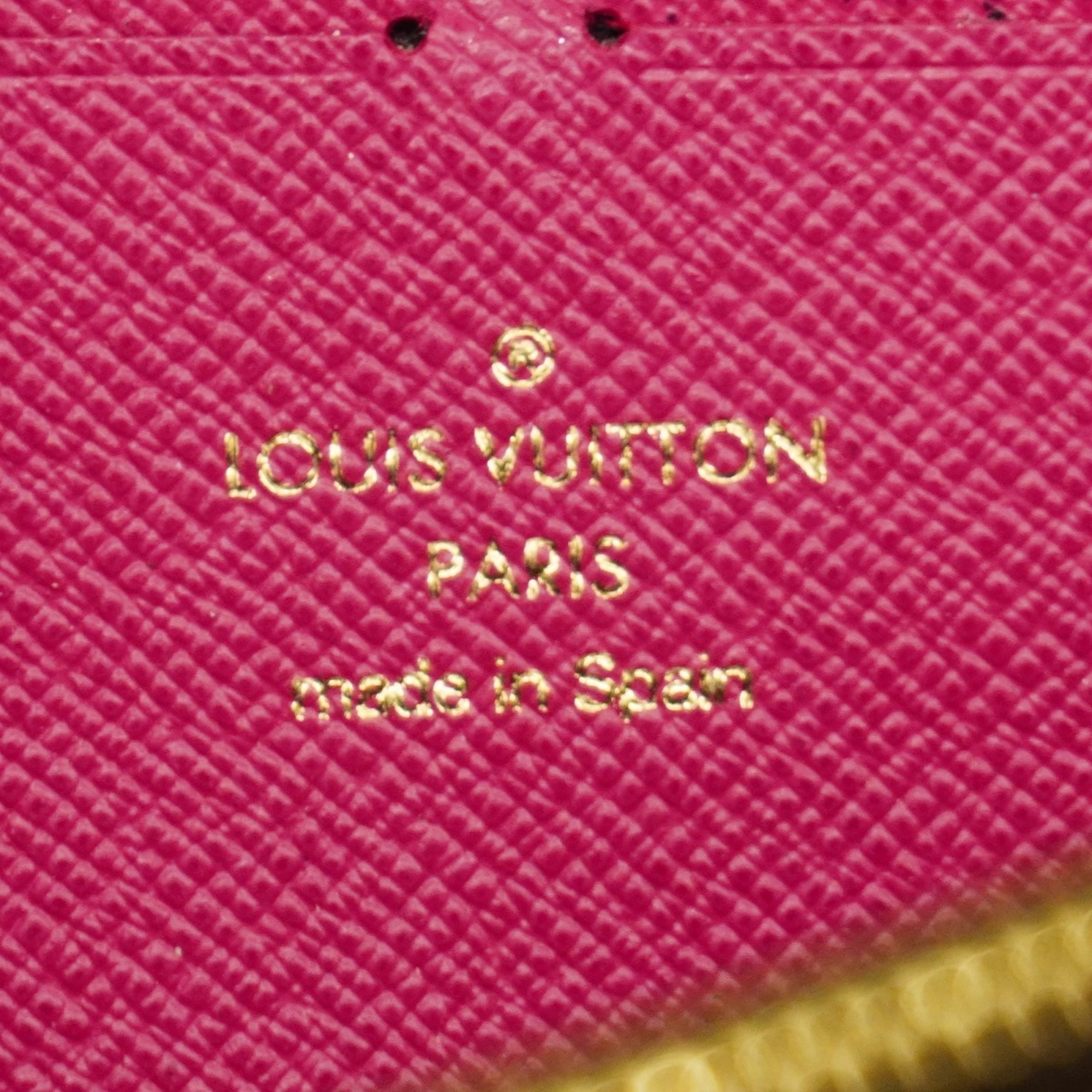 ルイ・ヴィトン(Louis Vuitton) ルイ・ヴィトン 長財布 モノグラム ポルトフォイユクレマンス フラワーチャーム M64201 ブラウン ホットピンクレディース