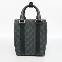 グッチ(Gucci) グッチ ハンドバッグ GGスプリーム 696010  レザー ブラック グレー メンズ