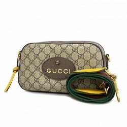 グッチ(Gucci) グッチ ショルダーバッグ GGスプリーム シェリーライン 476466  ブラウン レディース