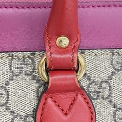 グッチ(Gucci) グッチ ハンドバッグ GGスプリーム 453177  ベージュ ピンク レッド レディース