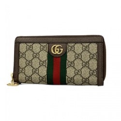 グッチ(Gucci) グッチ 長財布 オフィディア 523154  ベージュ ブラウン メンズ レディース