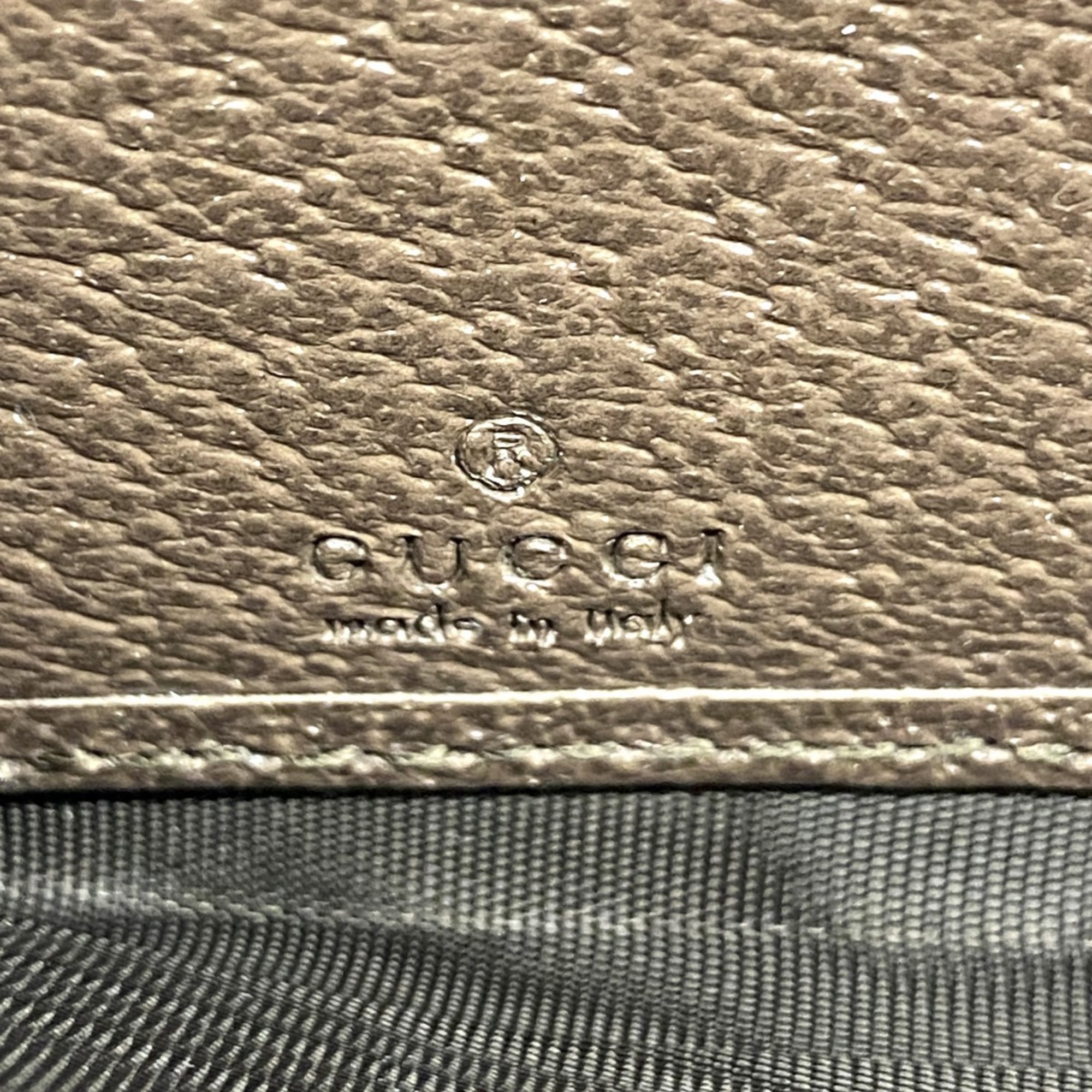 グッチ(Gucci) グッチ 長財布 オフィディア 523154  ベージュ ブラウン メンズ レディース