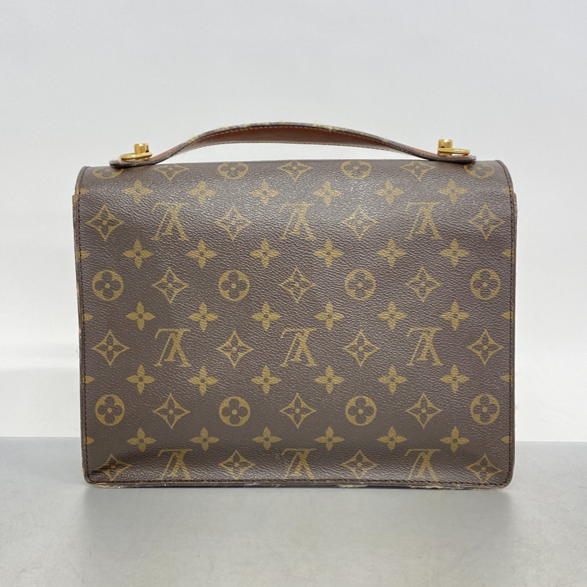 ルイ・ヴィトン(Louis Vuitton) ルイ・ヴィトン ハンドバッグ モノグラム モンソー M51185 ブラウンレディース