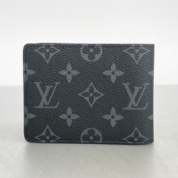 ルイ・ヴィトン(Louis Vuitton) ルイ・ヴィトン 札入れ モノグラム・エクリプス ポルトフォイユミュルティプル M61695 ブラック グレーメンズ