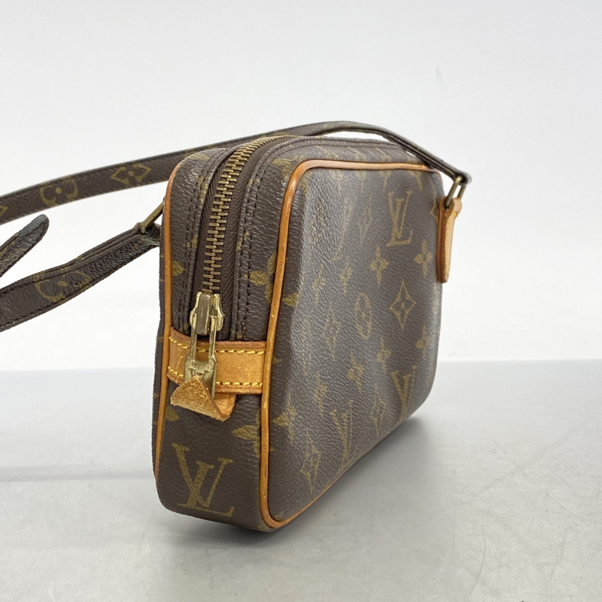 ルイ・ヴィトン(Louis Vuitton) ルイ・ヴィトン ショルダーバッグ モノグラム ポシェットマルリーバンドリエール M51828 ブラウンレディース