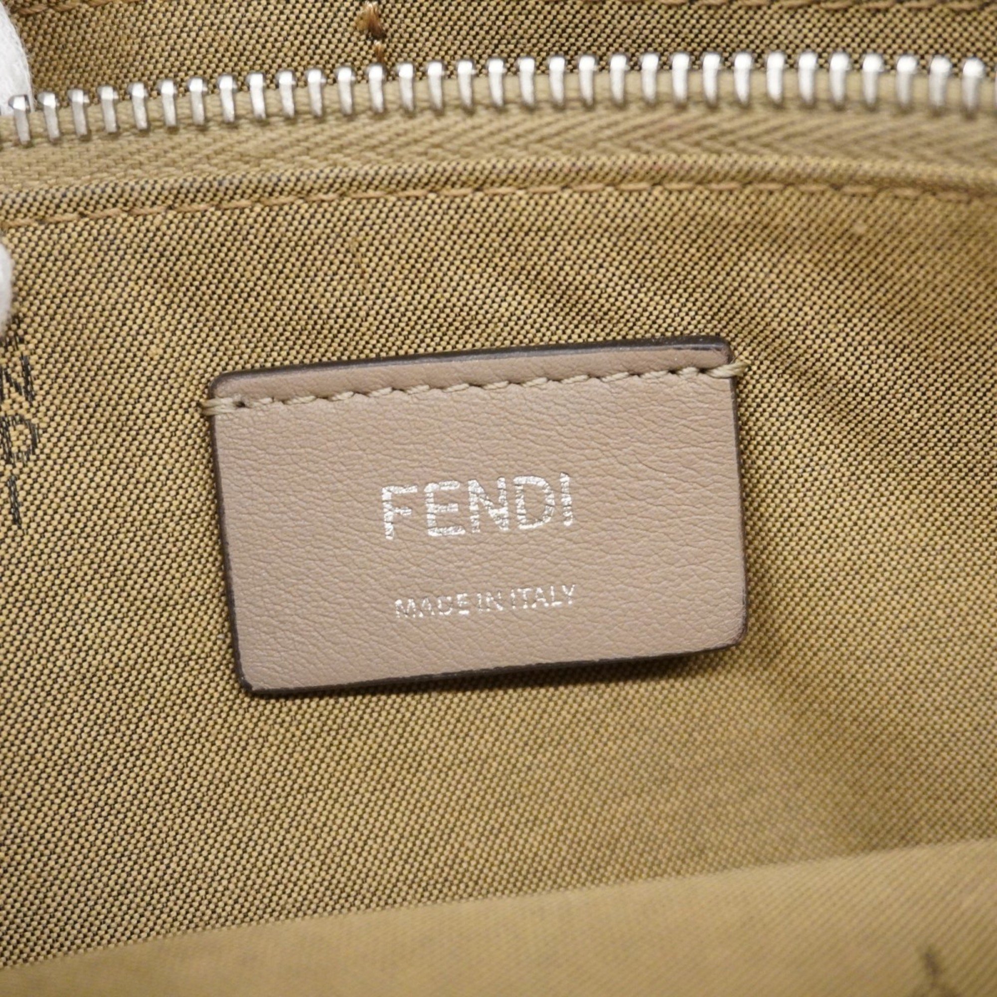 フェンディ(Fendi) フェンディ ハンドバッグ バイザウェイ レザー ベージュ レディース