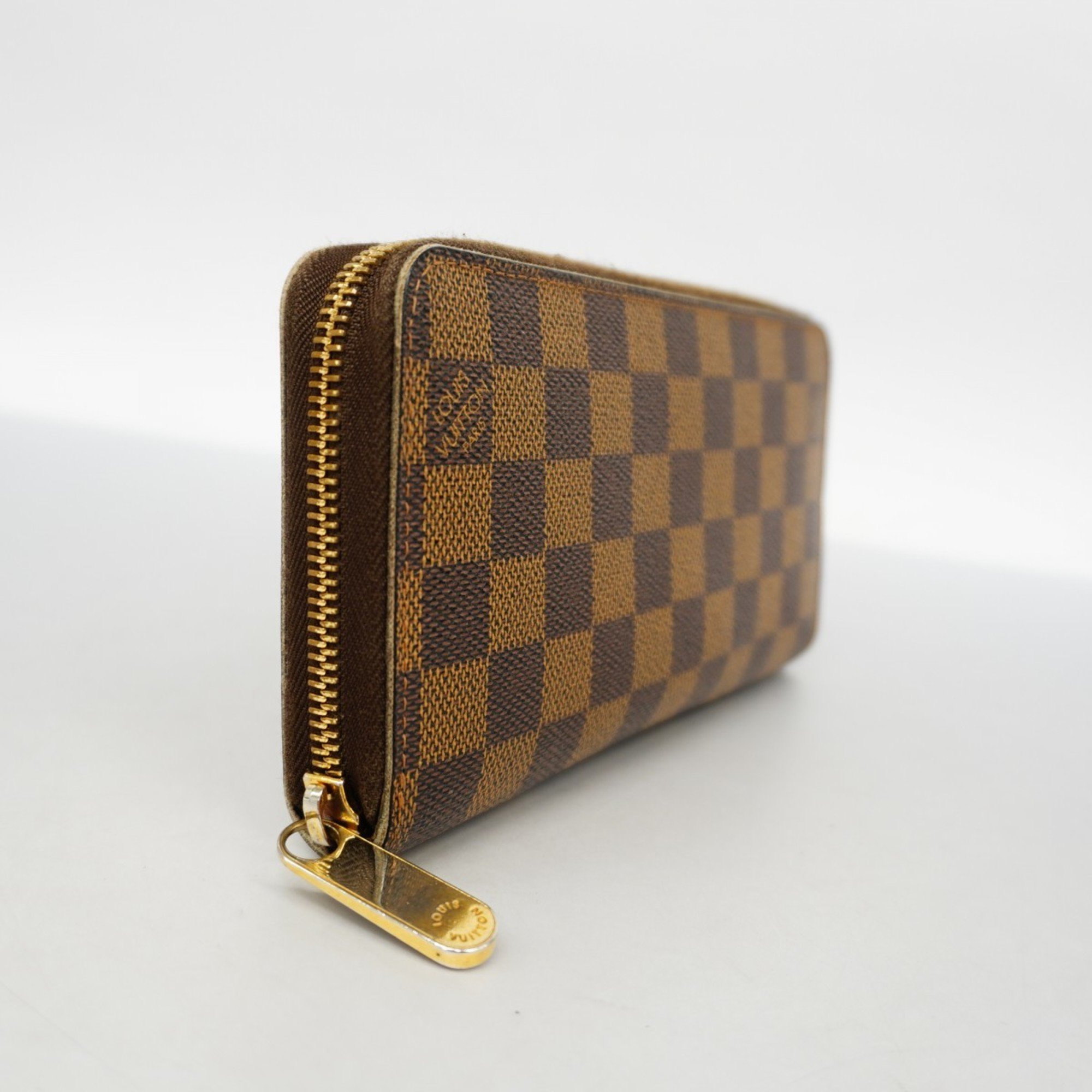 ルイ・ヴィトン(Louis Vuitton) ルイ・ヴィトン 長財布 ダミエ ジッピーウォレット N60015 エベヌメンズ レディース