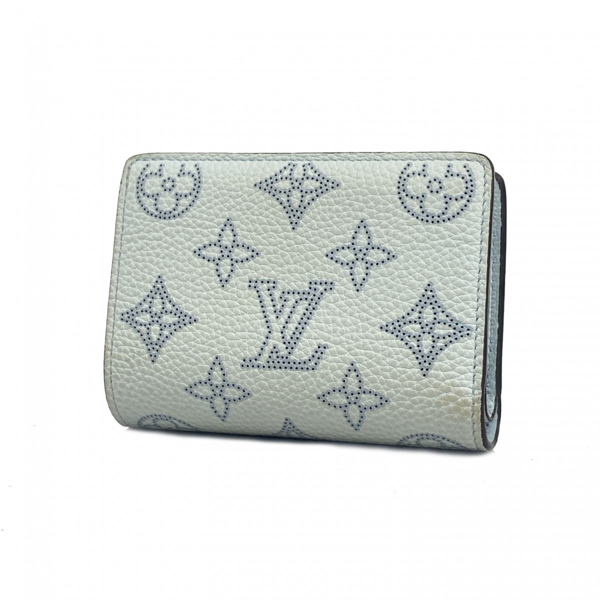 ルイ・ヴィトン(Louis Vuitton) ルイ・ヴィトン 財布 マヒナ ポルトフォイユク M81705 ブルーオランプレディース