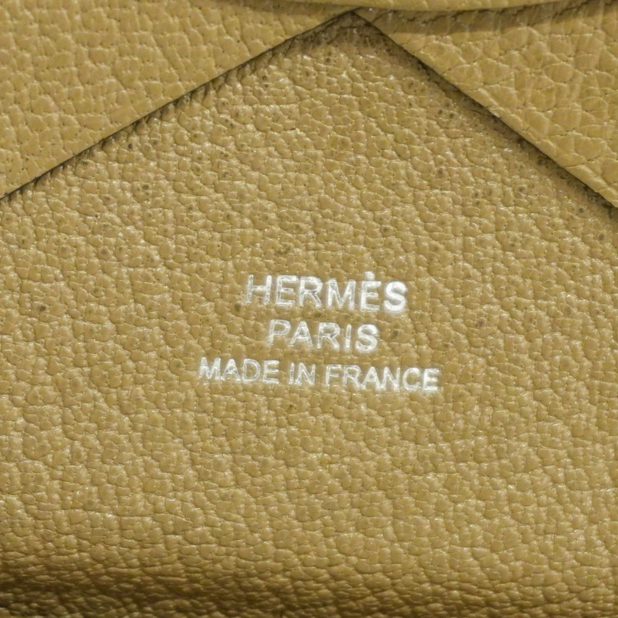 エルメス(Hermes) エルメス 財布・コインケース カルヴィデュオ シェーブル トープ  Z刻印メンズ レディース