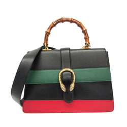 グッチ(Gucci) バンブー ディオニュソス 421999 レディース レザー ハンドバッグ,ショルダーバッグ ブラック,グリーン,レッド