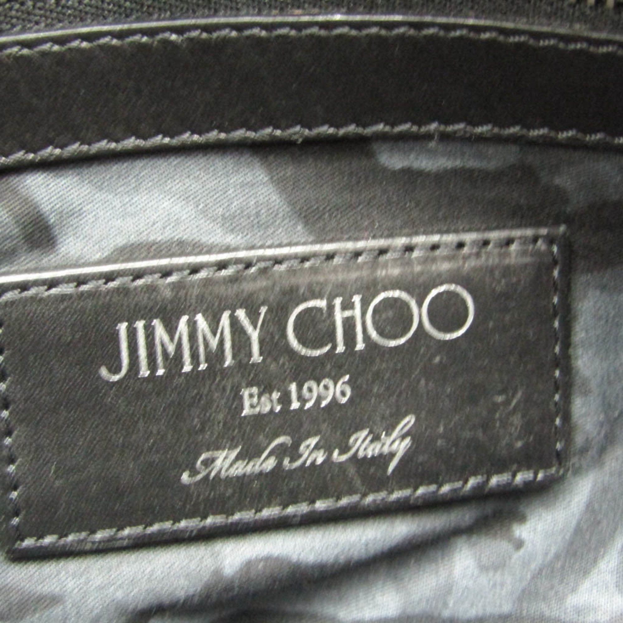 ジミーチュウ(Jimmy Choo) DEREK メンズ,レディース レザー スタッズ クラッチバッグ ブラック