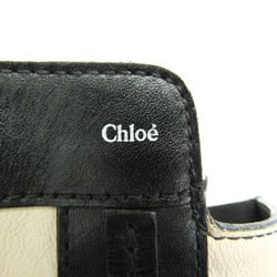 クロエ(Chloé) アリソン レディース レザー ハンドバッグ ブラック,クリーム