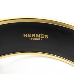 エルメス(Hermes) エマイユ 七宝焼き / エナメル,メタル 無し バングル ゴールド,ライトブルーグレー