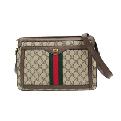 グッチ(Gucci) オフディア 523534 レディース,メンズ PVC ショルダーバッグ ベージュ