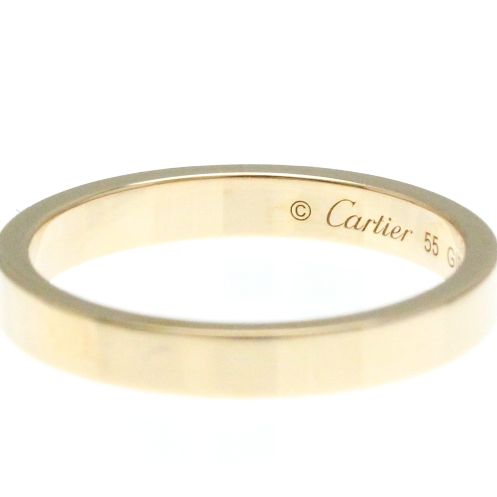 カルティエ(Cartier) C ドゥ カルティエ ウェディング リング K18ピンクゴールド(K18PG) ファッション 無し バンドリング ピンクゴールド(PG)