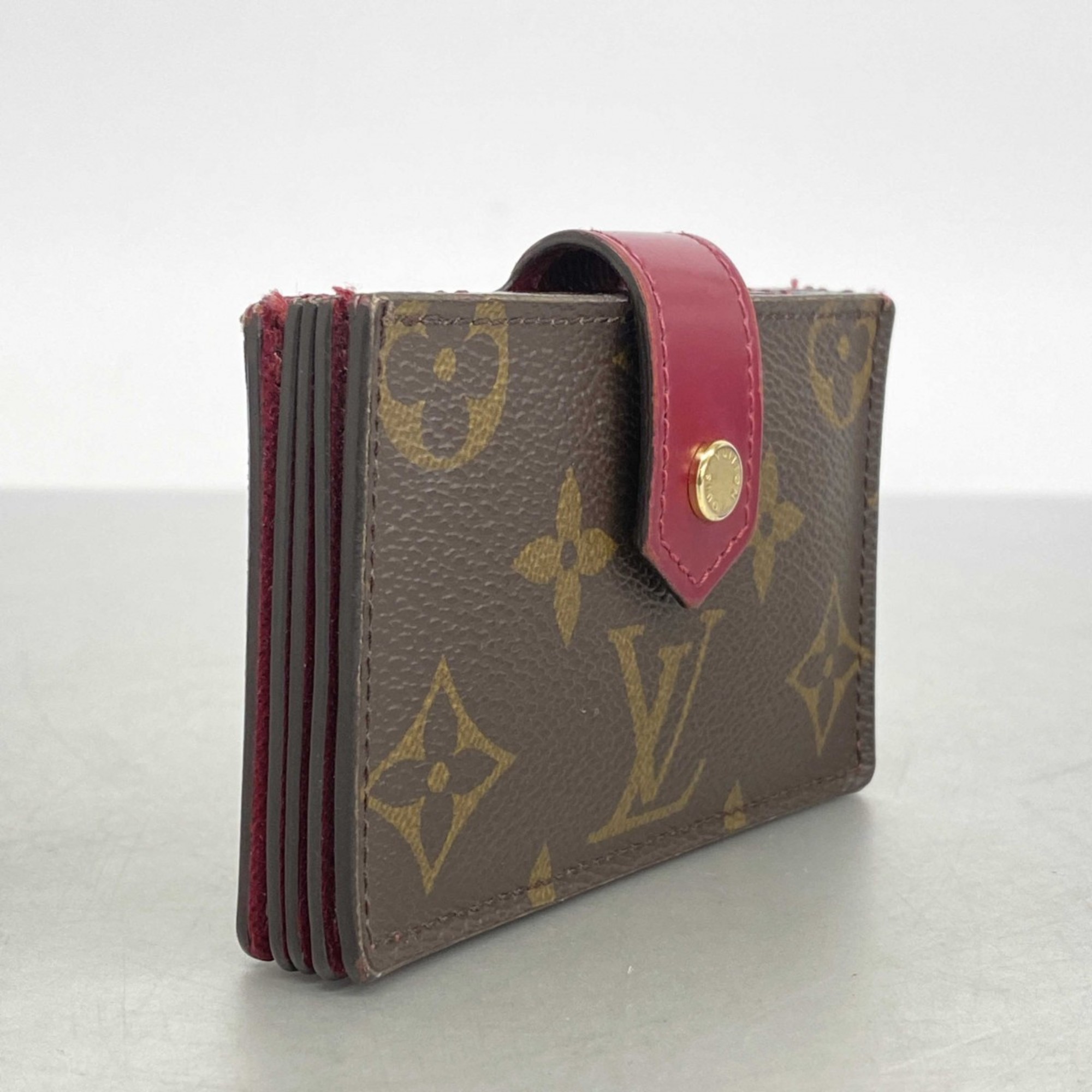 ルイ・ヴィトン(Louis Vuitton) ルイ・ヴィトン 名刺入れ モノグラム ポルトカルト M69762 ブラウン フューシャレディース