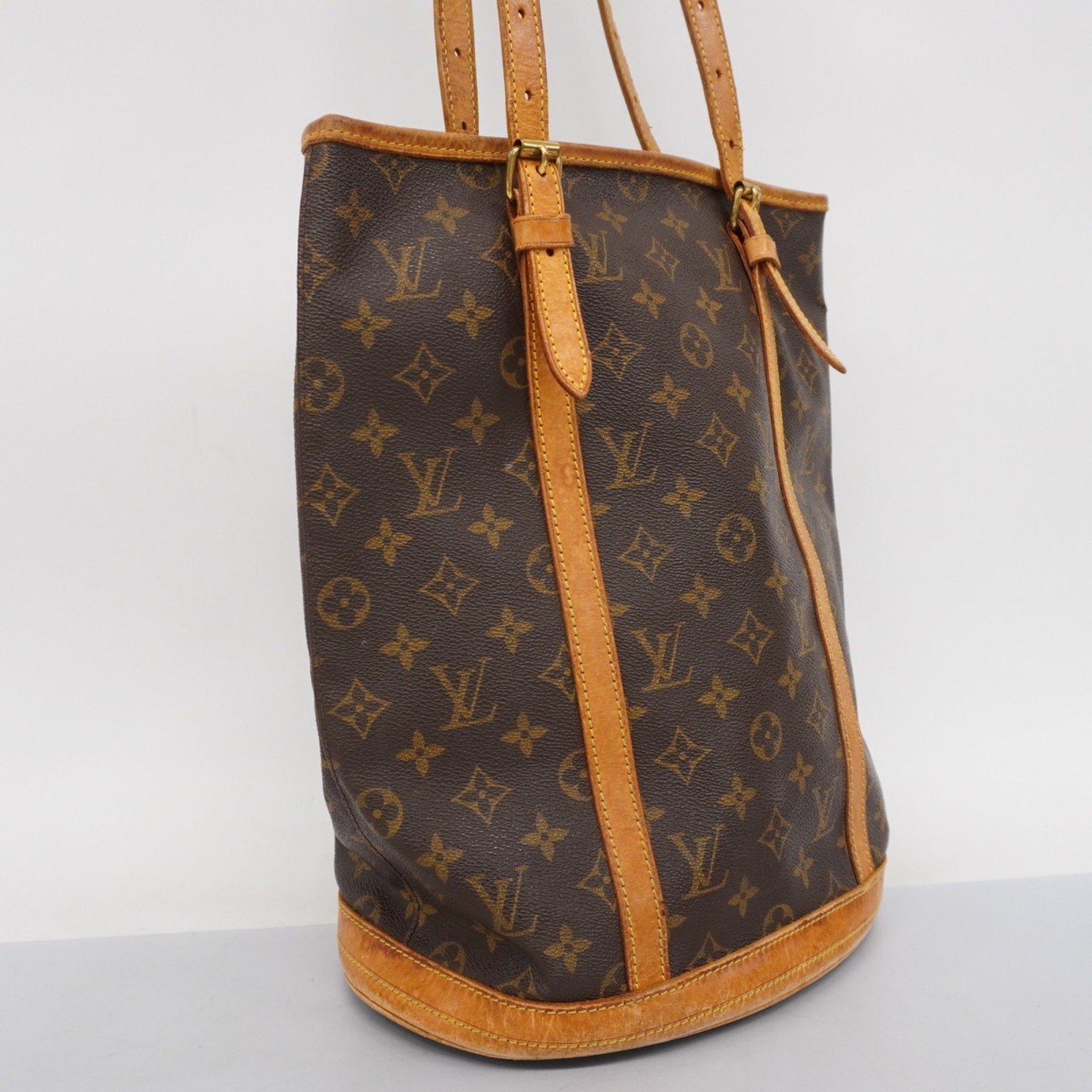 ルイ・ヴィトン(Louis Vuitton) ルイ・ヴィトン トートバッグ モノグラム バケットGM M42236 ブラウンレディース