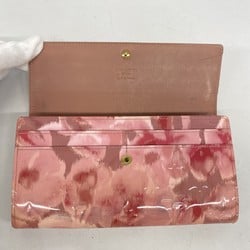 ルイ・ヴィトン(Louis Vuitton) ルイ・ヴィトン 長財布 ヴェルニ イカットフラワー ポルトフォイユサラ M90023 ローズヴェルールレディース