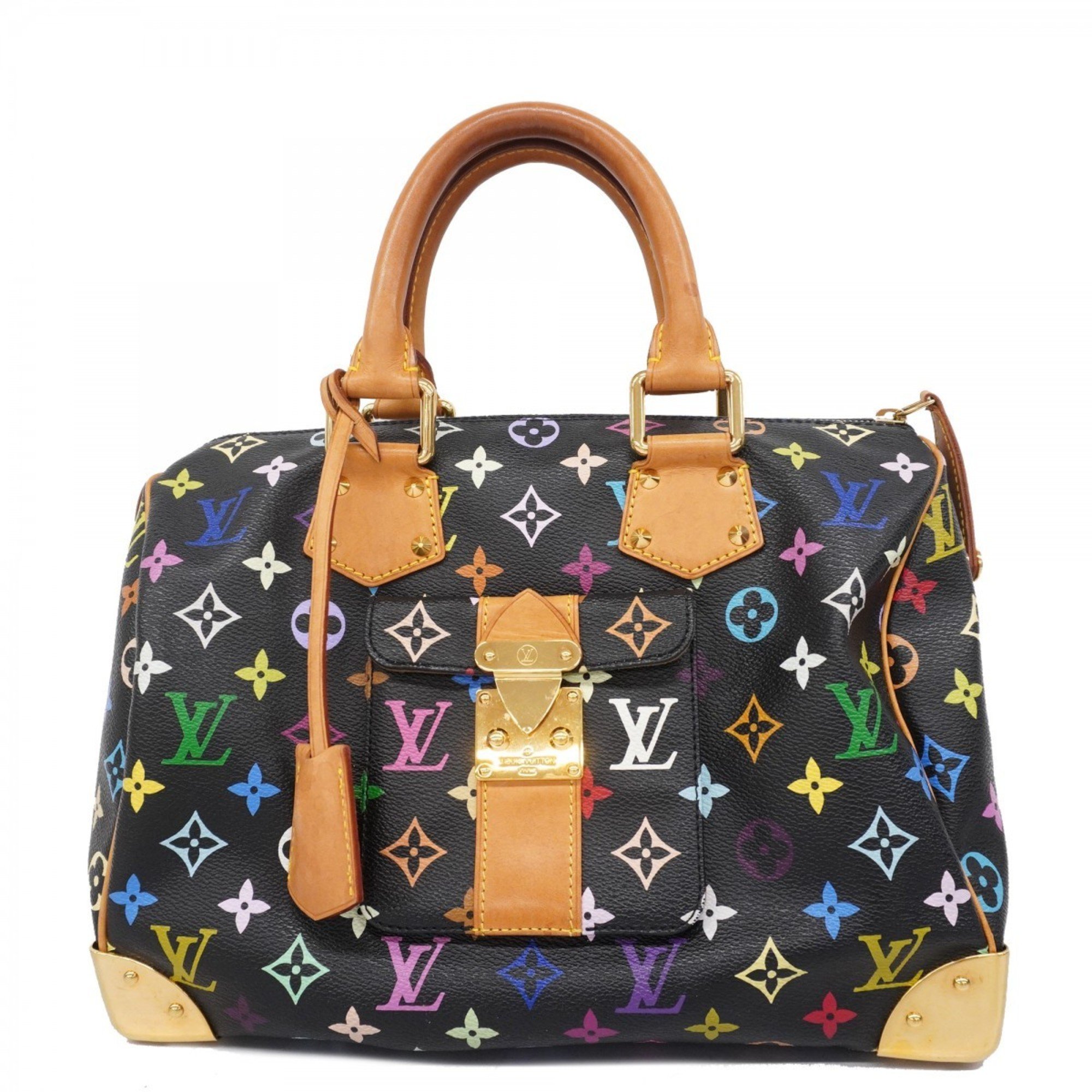 ルイ・ヴィトン(Louis Vuitton) ルイ・ヴィトン ハンドバッグ モノグラム・マルチカラー スピーディ30 M92642 ノワールレディース