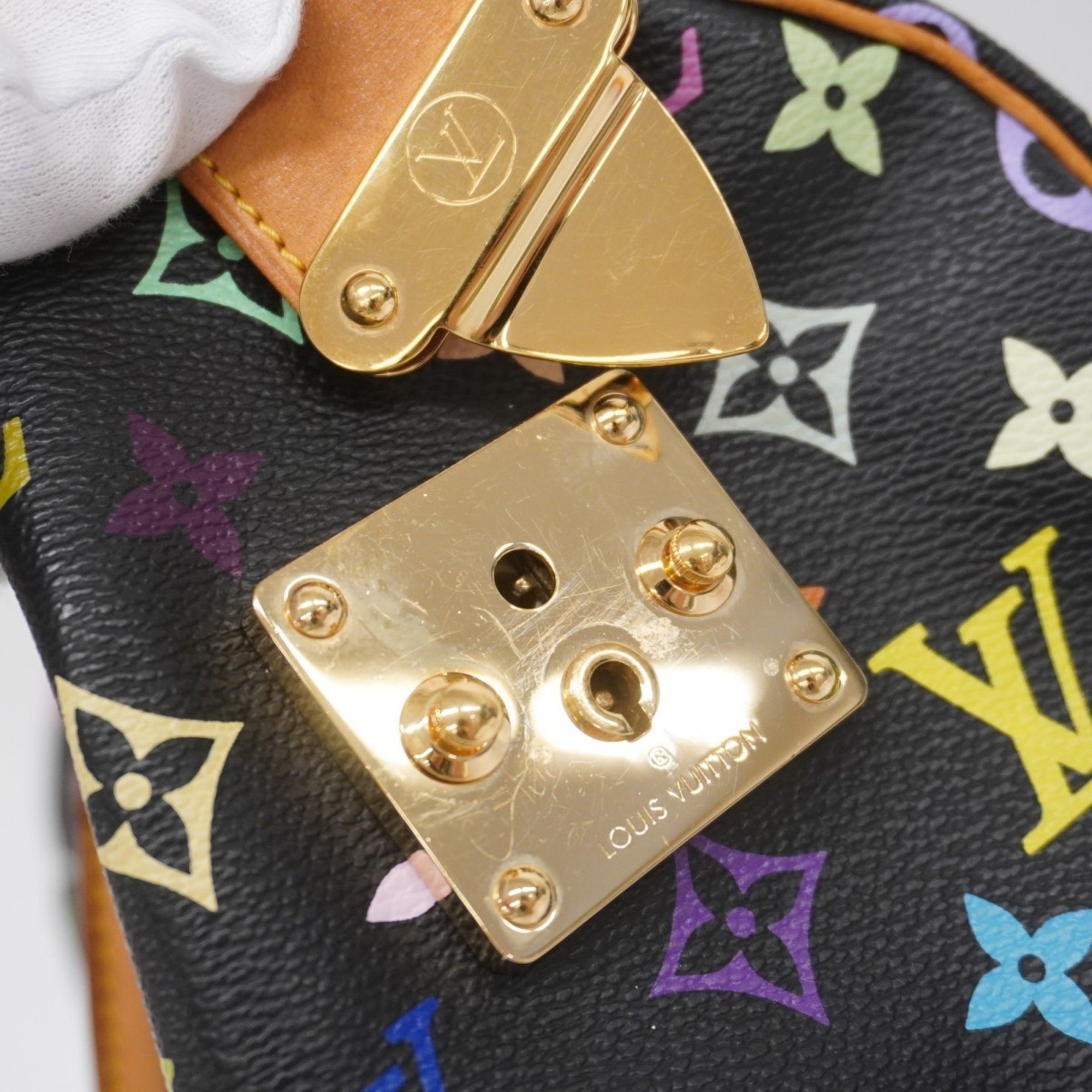 ルイ・ヴィトン(Louis Vuitton) ルイ・ヴィトン ハンドバッグ モノグラム・マルチカラー スピーディ30 M92642 ノワールレディース