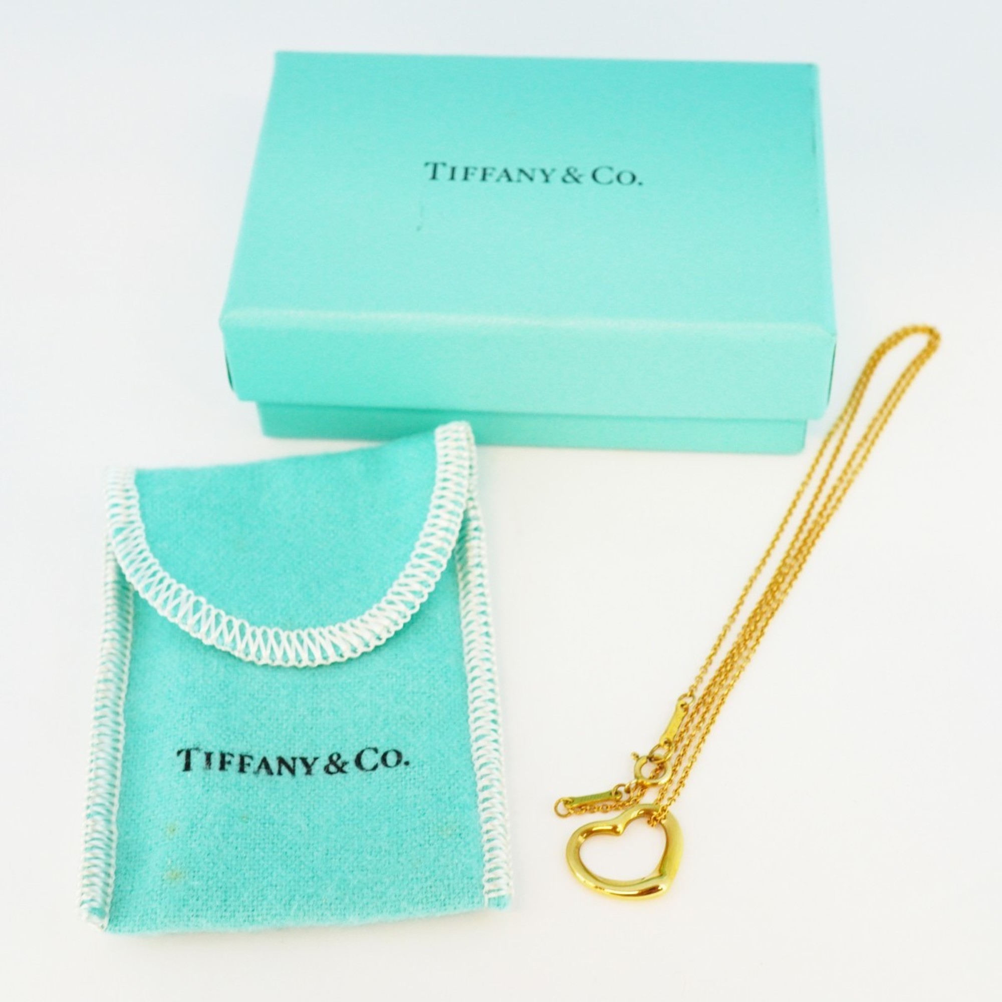 ティファニー(Tiffany) ティファニー ネックレス ハート K18YG イエローゴールドレディース