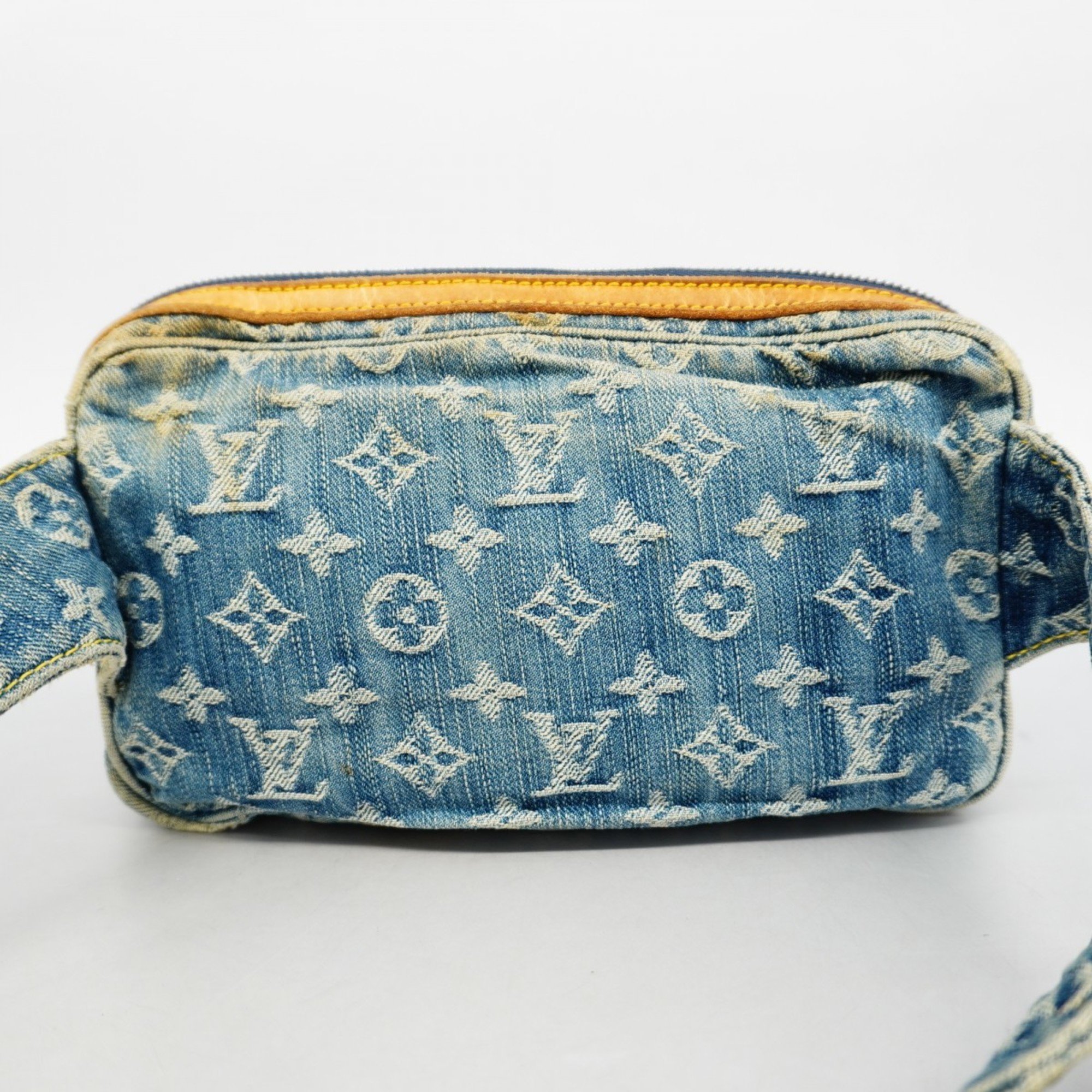 ルイ・ヴィトン(Louis Vuitton) ルイ・ヴィトン ウエストバッグ モノグラム・デニム バムバッグ M95347 ブルーレディース