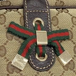 グッチ(Gucci) グッチ ハンドバッグ GGキャンバス シェリーライン 161720 キャンバス ブラウン シャンパンレディース