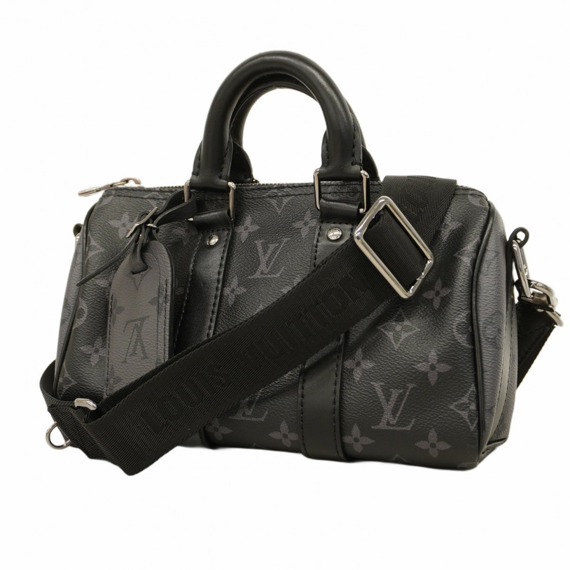 ルイ・ヴィトン(Louis Vuitton) ルイ・ヴィトン ハンドバッグ モノグラム・エクリプス キーポルバンドリエール25 M46271 ブラックメンズ