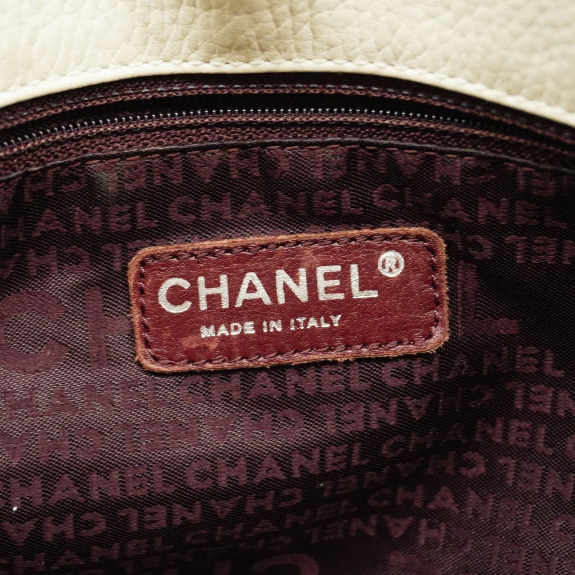 シャネル(Chanel) シャネル ハンドバッグ レザー ホワイト レディース