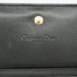 クリスチャン・ディオール(Christian Dior) クリスチャンディオール 財布 カナージュ レザー ブラック シャンパンレディース