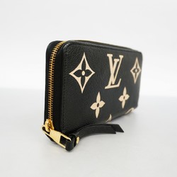 ルイ・ヴィトン(Louis Vuitton) ルイ・ヴィトン 長財布 モノグラム・アンプラント バイカラー ジッピーウォレット M80481 ブラック ベージュレディース