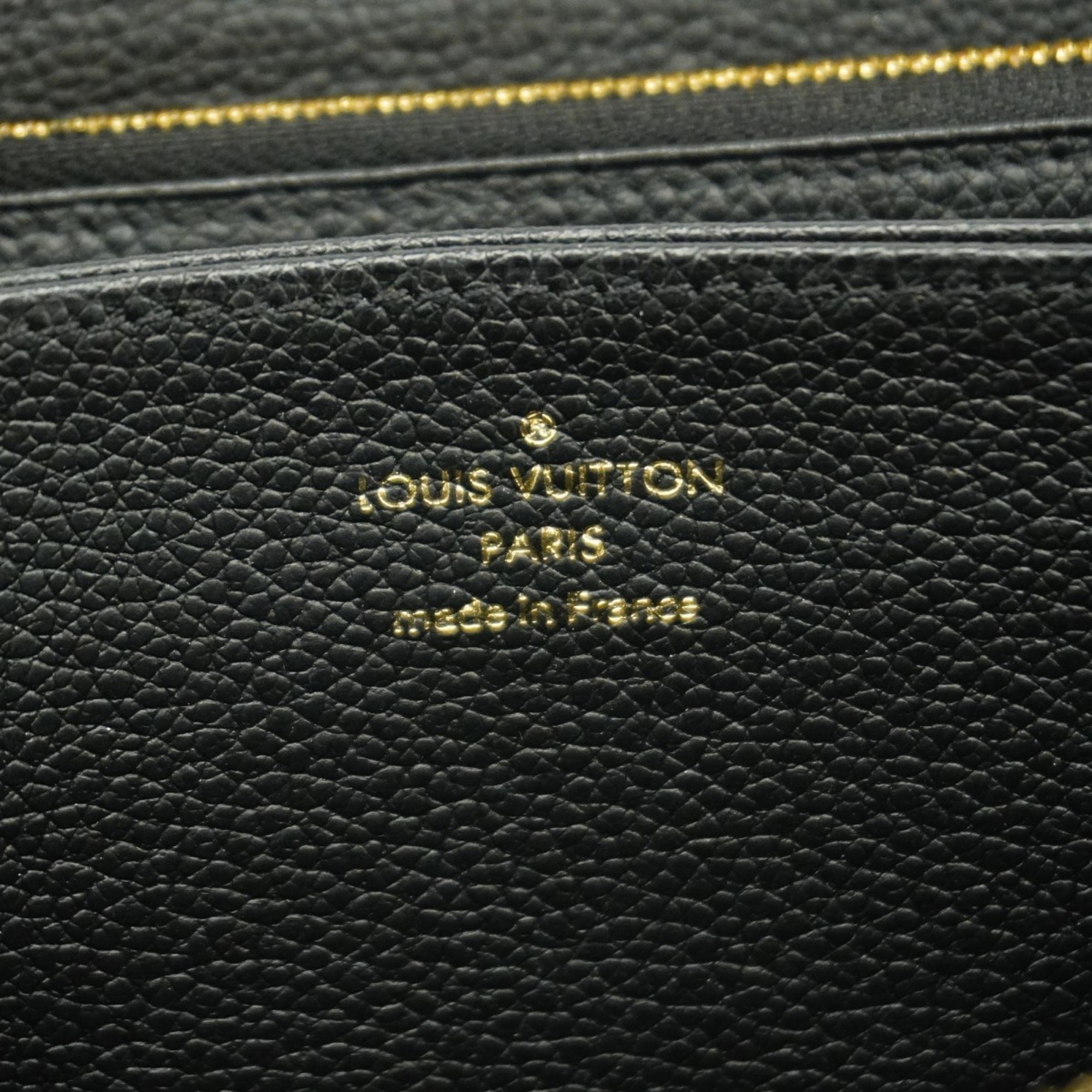 ルイ・ヴィトン(Louis Vuitton) ルイ・ヴィトン 長財布 モノグラム・アンプラント バイカラー ジッピーウォレット M80481 ブラック ベージュレディース