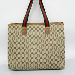 グッチ(Gucci) グッチ トートバッグ シェリーライン GGプラス  ブラウン グリーン レッド レディース