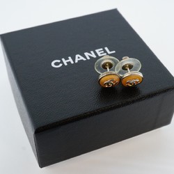 シャネル(Chanel) シャネル ピアス ココマーク  サークル メタル シルバー ベージュレディース