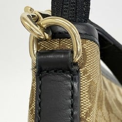 グッチ(Gucci) グッチ ショルダーバッグ GGキャンバス シェリーライン 388926 キャンバス ベージュ ブラック レディース