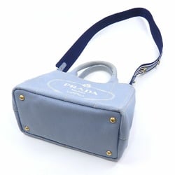 プラダ(Prada) レディース キャンバス トートバッグ ライトブルー