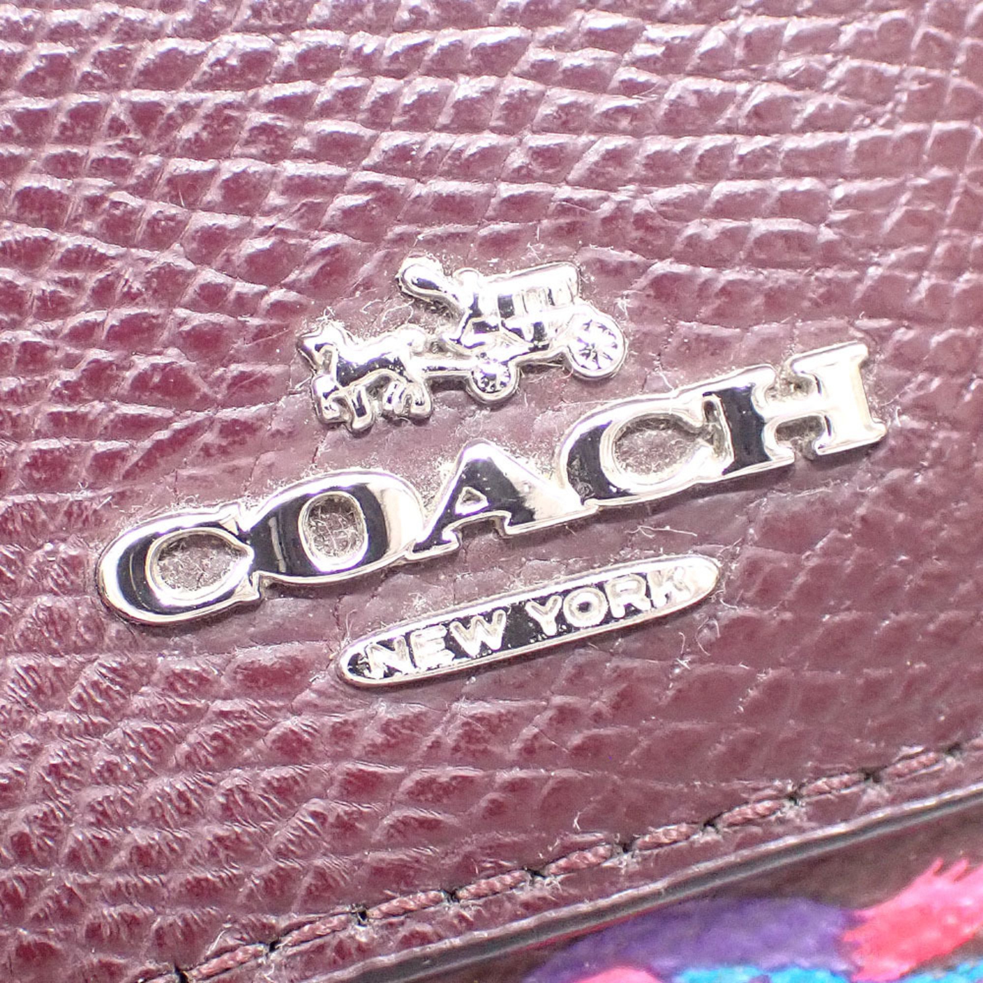 コーチ(Coach) レディース PVC,レザー ボストンバッグ ブラウン,ピンク