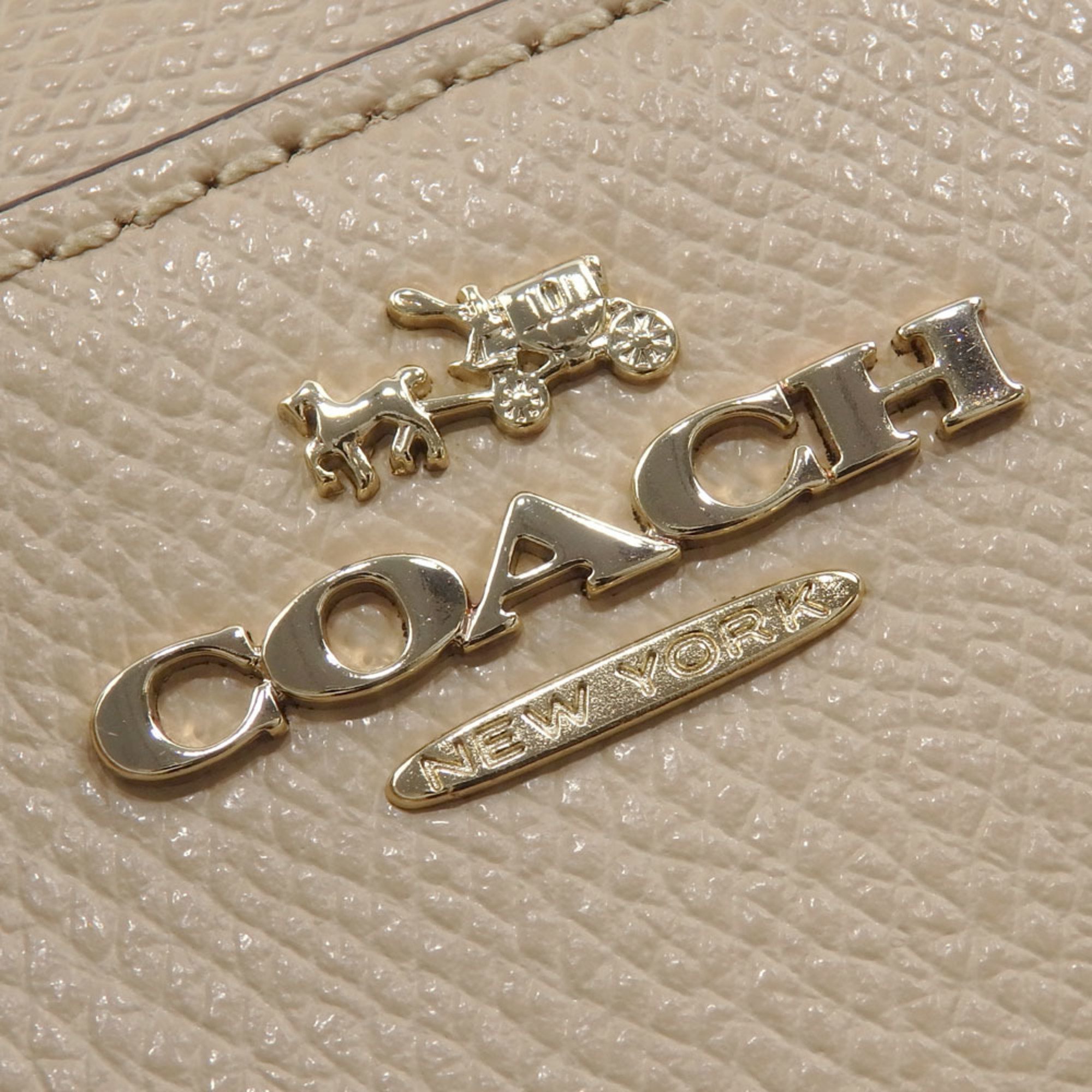 コーチ(Coach) レディース レザー ハンドバッグ,ショルダーバッグ ベージュ