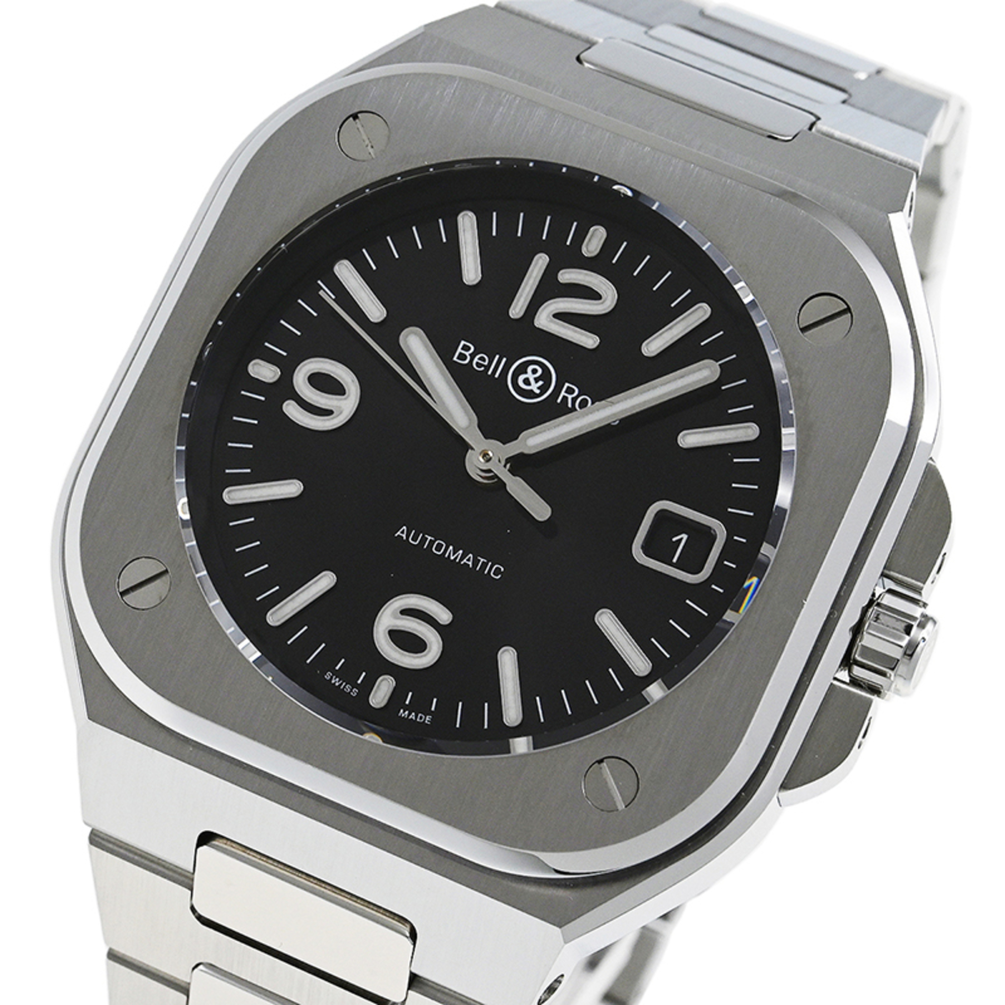 ベル&ロス(Bell & Ross) 自動巻き ステンレススチール(SS) メンズ 腕時計 BR05A-BL-ST/SST