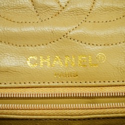 シャネル(Chanel) シャネル ショルダーバッグ マトラッセ パリ限定 ラムスキン ベージュ ゴールド レディース